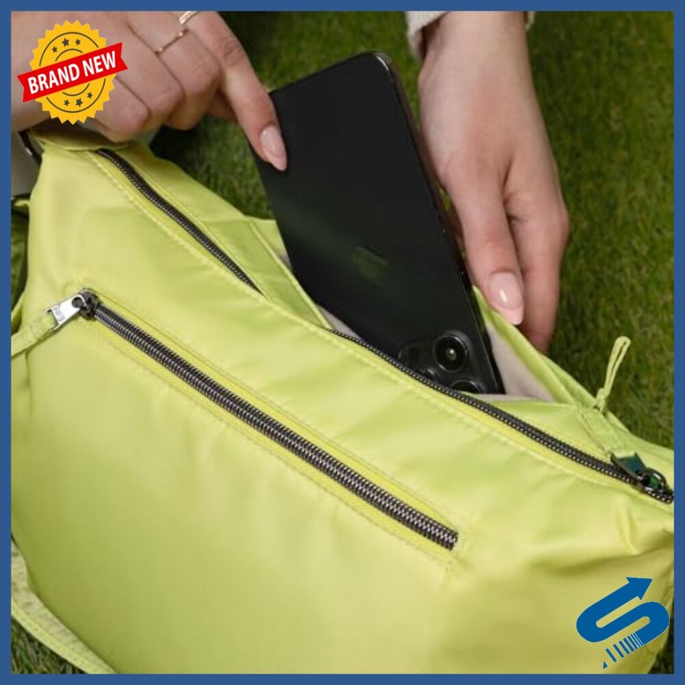 Rectangular Crossbody Bag With Multiple Zipper Po… - image 4